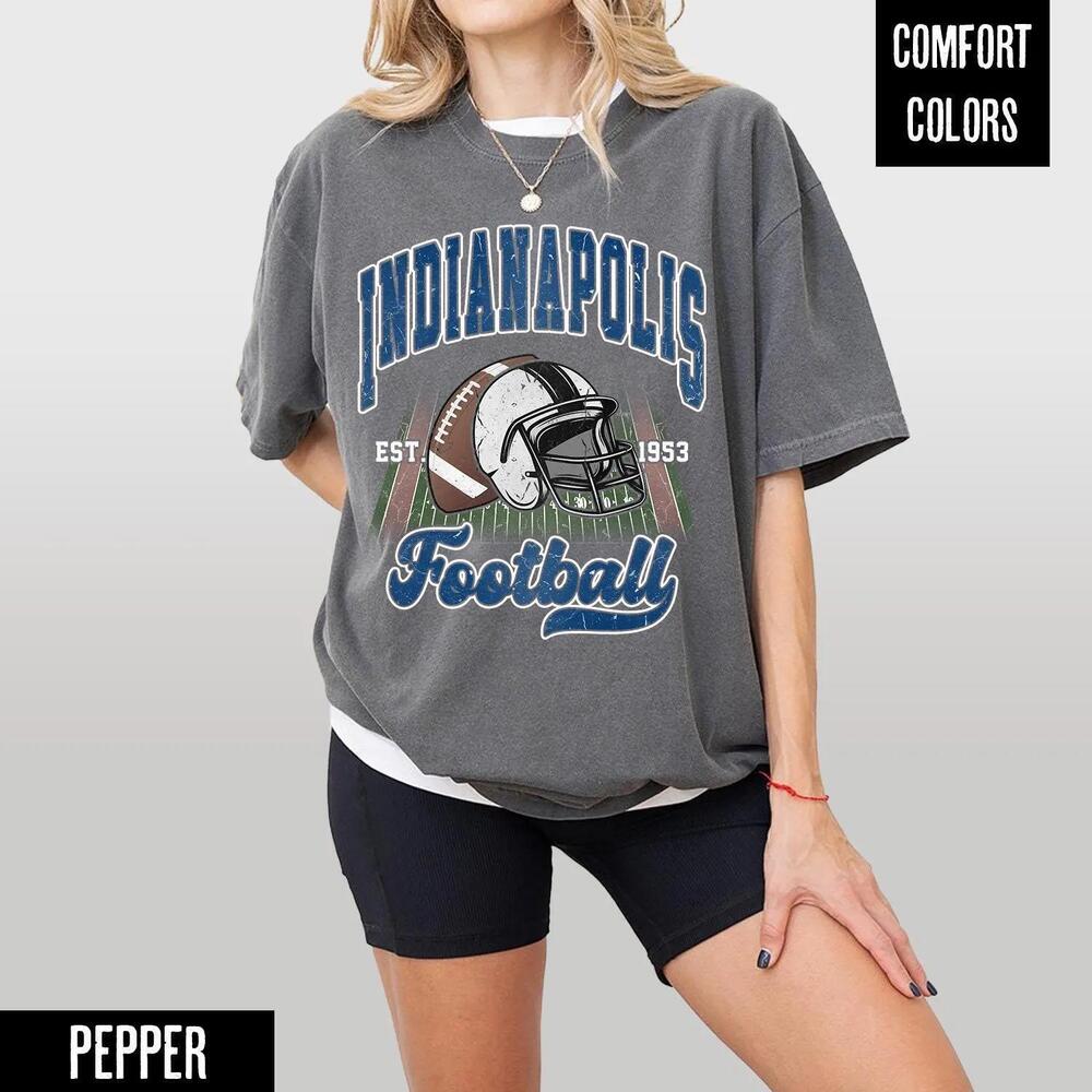 Indianapolis Football S Tee Or  Retro Game Day Outfit
